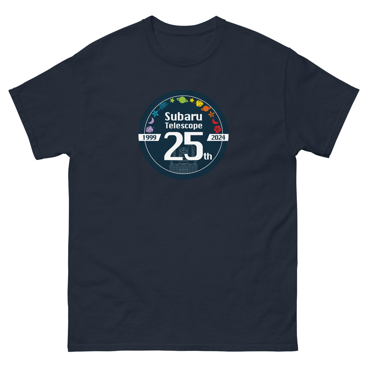 国立天文台 ロゴマーク カラープリントTシャツ すばる望遠鏡25周年記念ロゴ