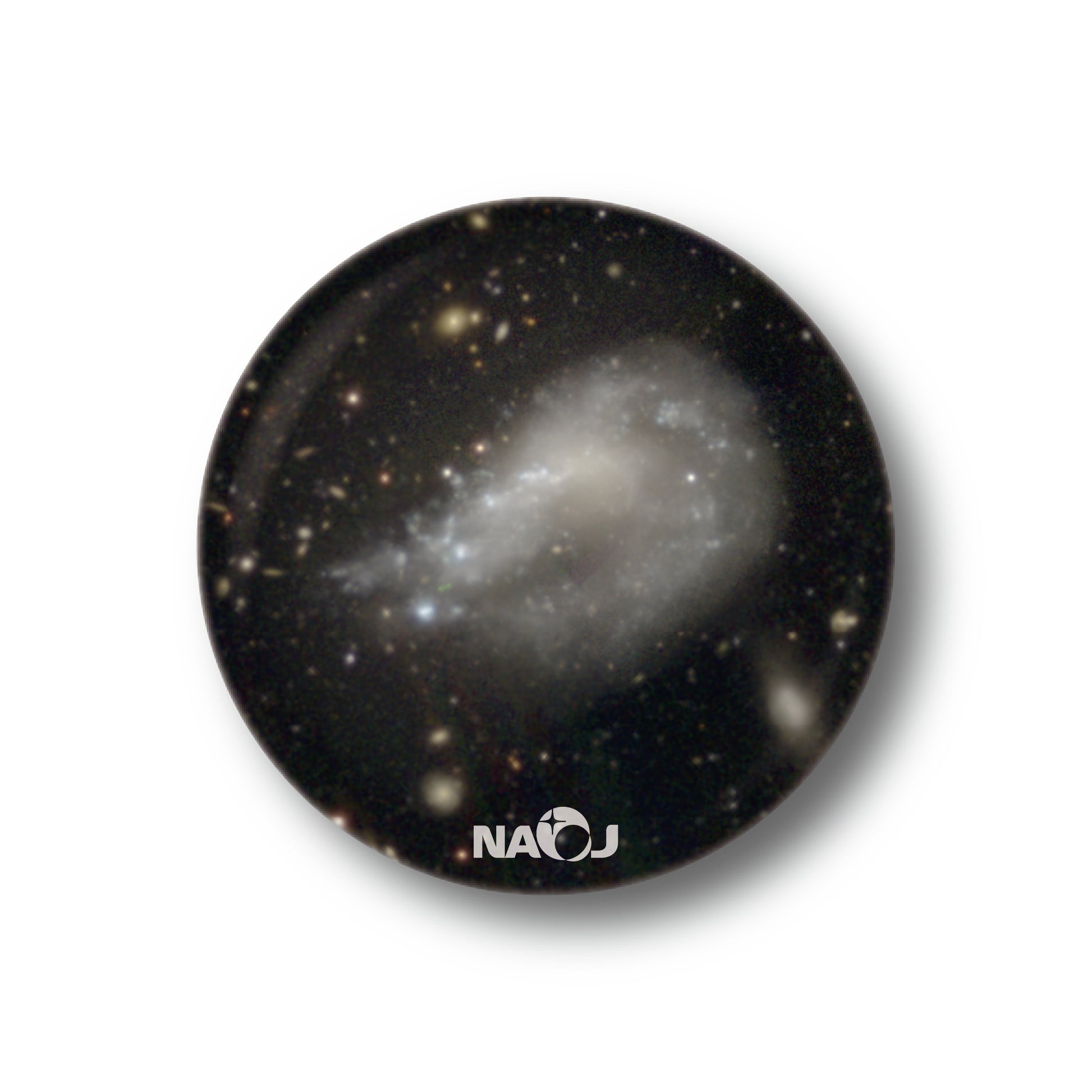 国立天文台  すばる望遠鏡HSCで見る宇宙  缶バッジ [小] 衝突銀河 NGC7667 01