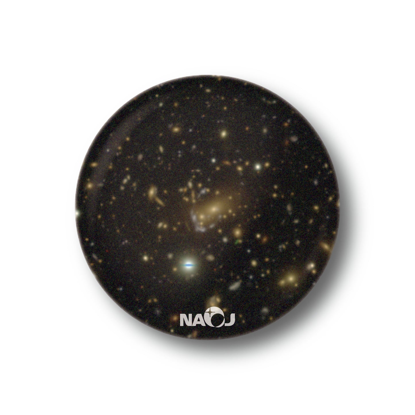 国立天文台  すばる望遠鏡HSCで見る宇宙  マグネット [小] 重力レンズ 2SLAQJ144132.67-005358.3 01