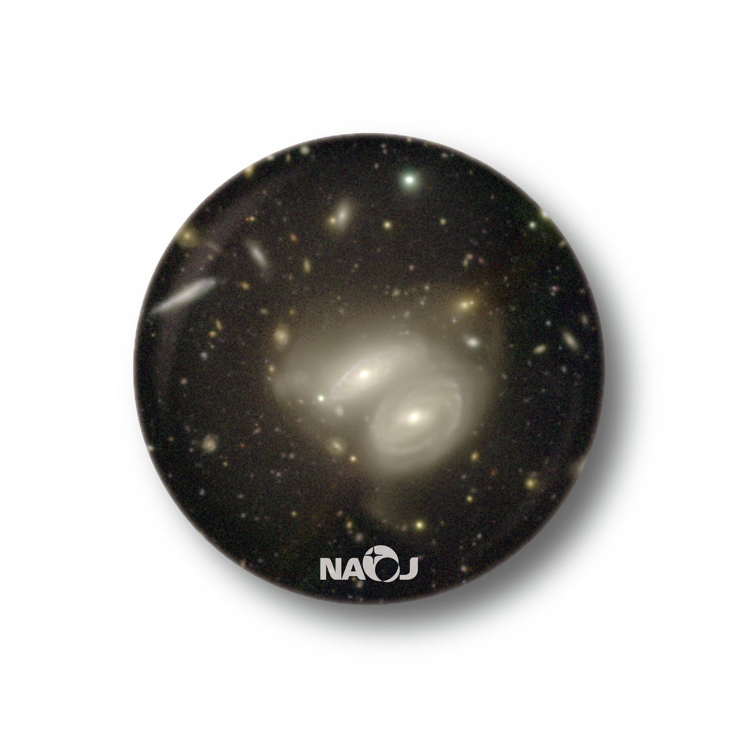国立天文台  すばる望遠鏡HSCで見る宇宙  マグネット [小] 衝突銀河 LEDA2535615&LEDA2535506 01