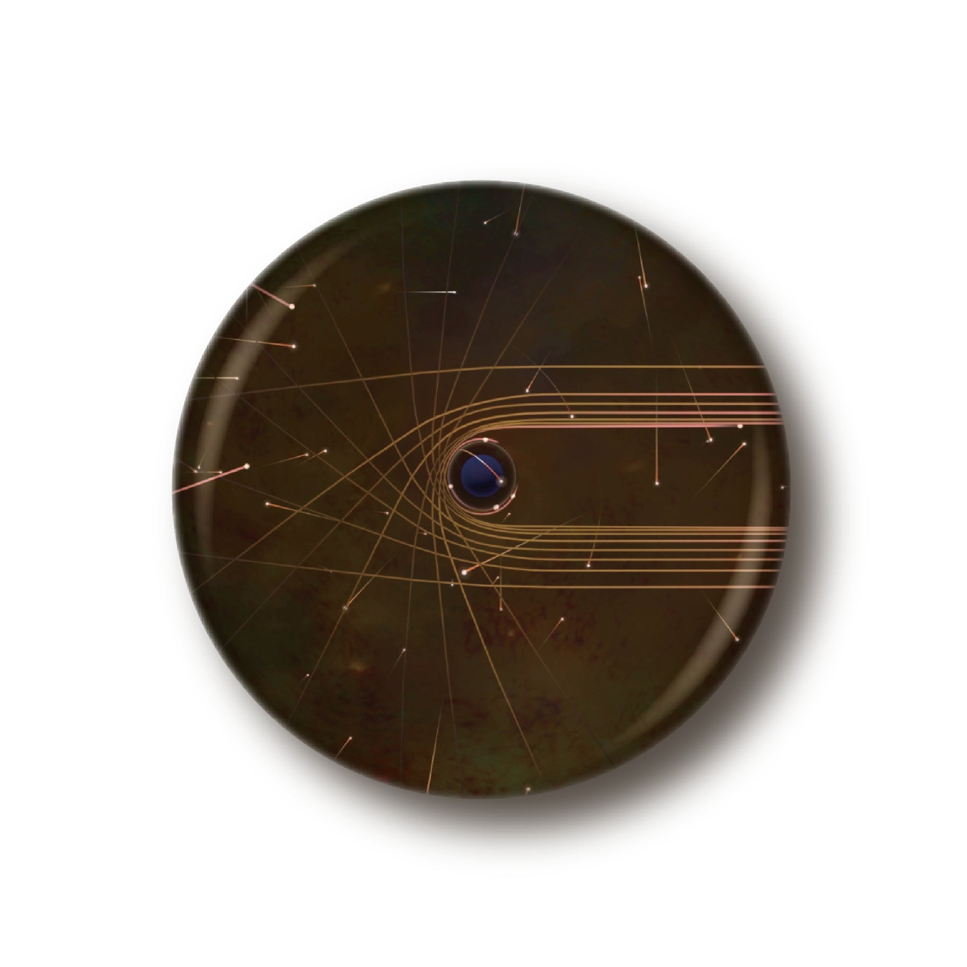 M87中心 ブラックホール  缶バッジ [小] ブラックホールシャドウ概念図A 00