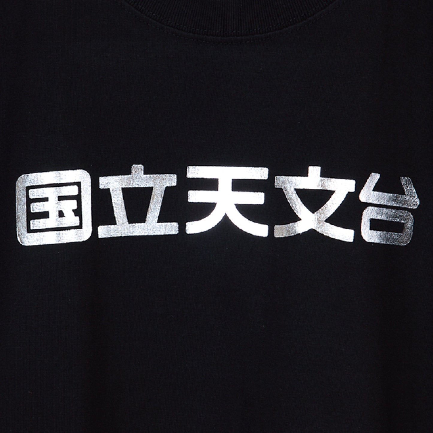 国立天文台 NAOJ漢字 ロゴマーク きらきら Tシャツ ブラック S 02