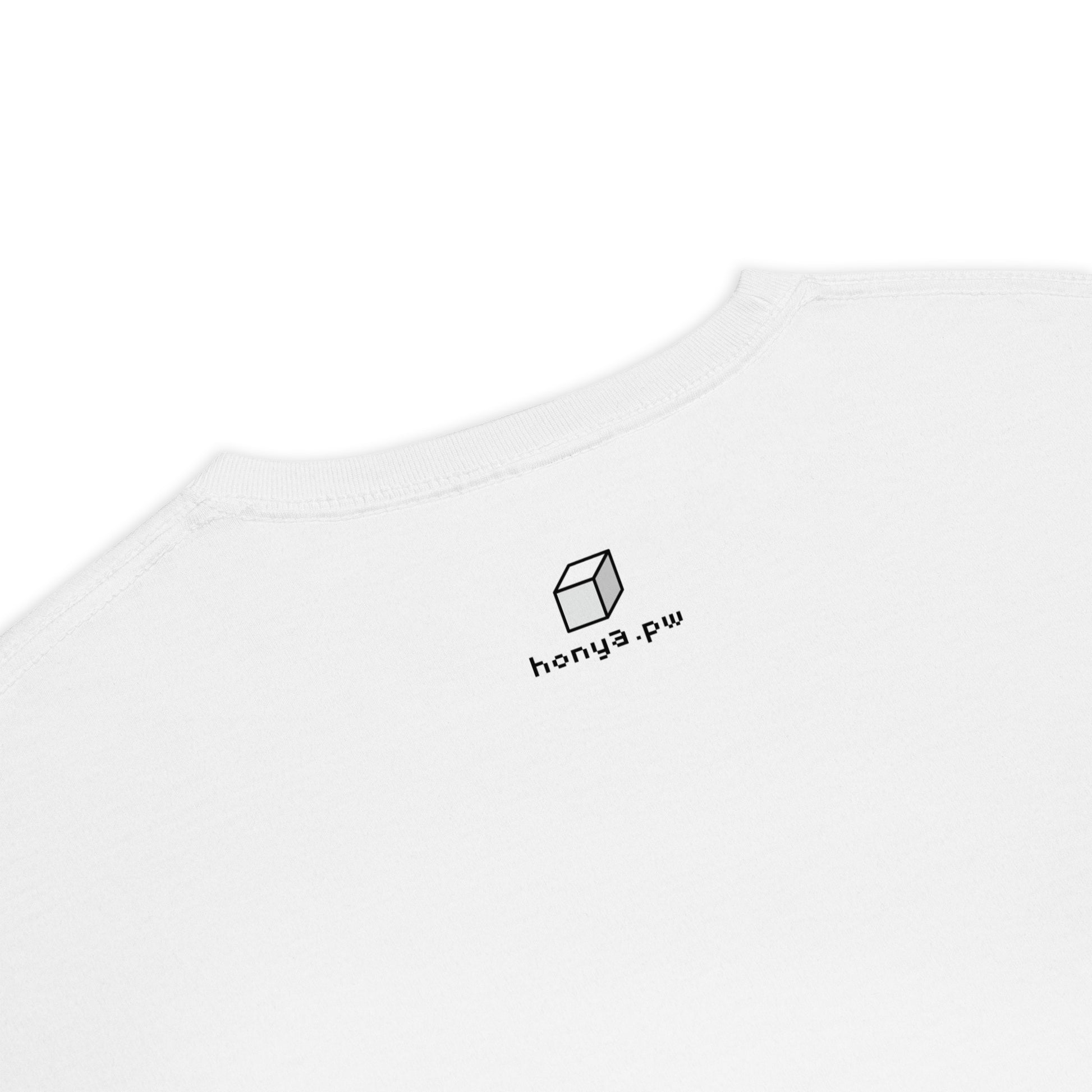 キューブ 黄×青 ビッグシルエットTシャツ [ライトカラー] ホワイト S 01
