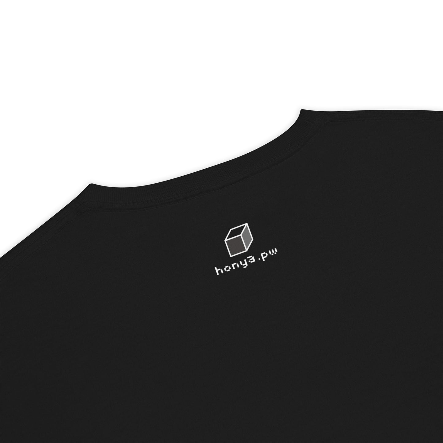 キューブ 黄×青 ビッグシルエットTシャツ [ダークカラー] ブラック S 01