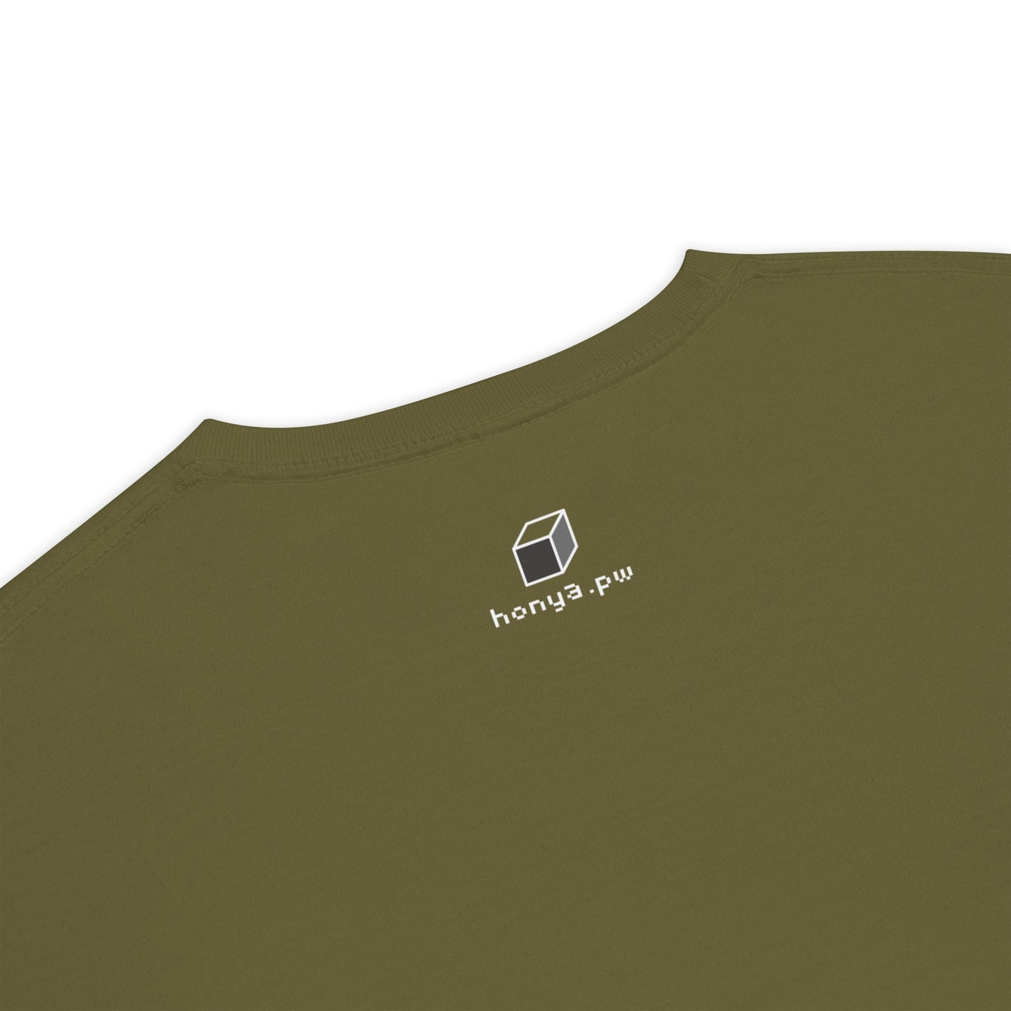 キューブ 黄×青 ビッグシルエットTシャツ [ダークカラー] シティグリーン S 01
